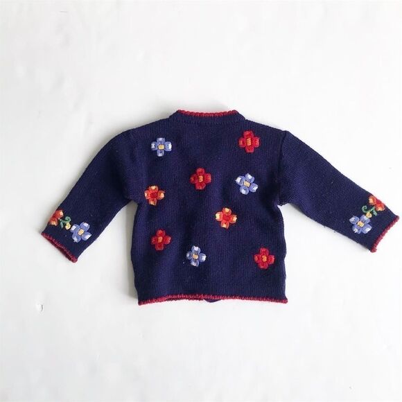 Vintage Laura Ashley Mother & Child cardigan 6m - Picture 5 of 5